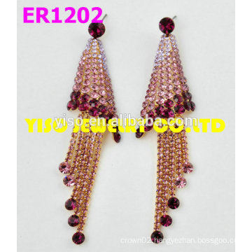 colorful jewelry rhinestone earrings